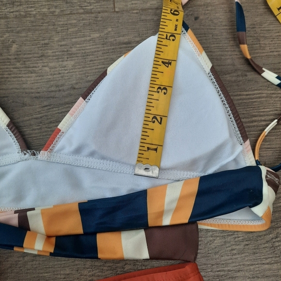 Bikini set Tie bra High  Waisted bottom - Picture 6 of 9